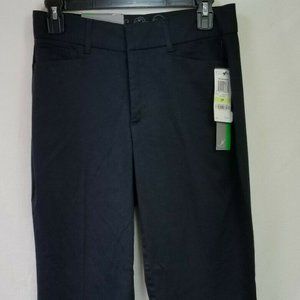 Womens Pants Black Trouser Straight Leg Slacks 4P